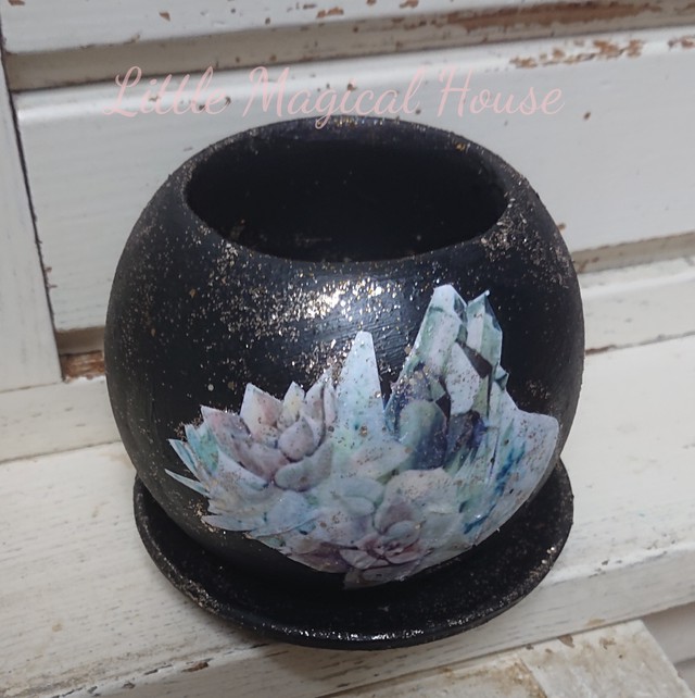 瞑想用アロマキャンドルホルダー N 小さな魔法の家 Little Magical House