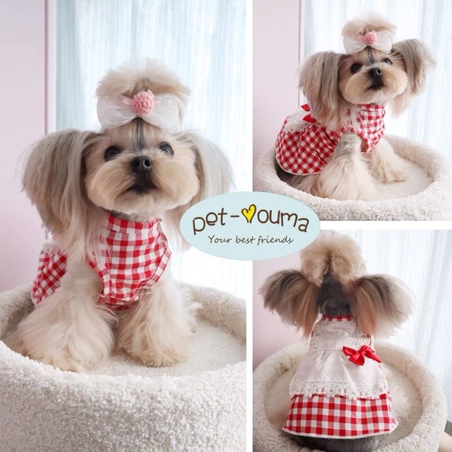 人気新作 可愛いペット洋服 ワンピース 犬服 ネコ服 大人気 Melissa 送料無料