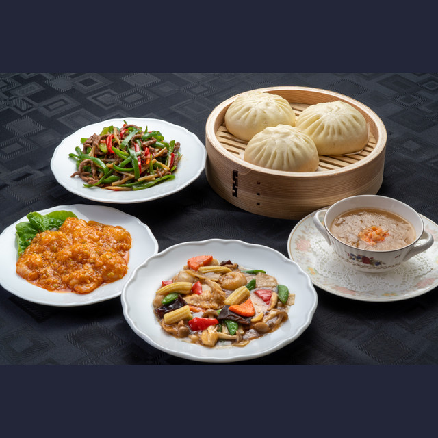 【通販専用】【上海菜館】中華ディナー5点セット/冷凍