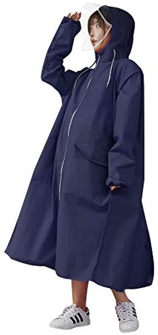 Jpcs Rocboc レインコートレディース ポケットあり レインコート ポンチョおしゃれ ポンチョ かっぱ レインウェア ロップあり 自転車 通勤 通学 防風防水 防塵防雪 Japan Classic Store