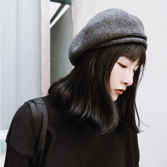秋冬 定番 シンプル 大人可愛い プチプラ ラウンド ニット ベレー帽 帽子 グレー ブラック レッド ベージュ ワンサイズ 1062 Sayurio レディースアパレル ファッション プチプラ アラサー アラフォー