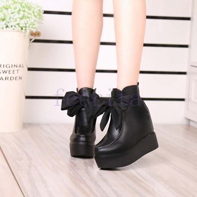 ショートブーツ レディース ヒール10cm ブーツ ブーティー 黒 厚底 美脚 4074 Lagy 韓国ファッション レディース メンズ 通販のお店