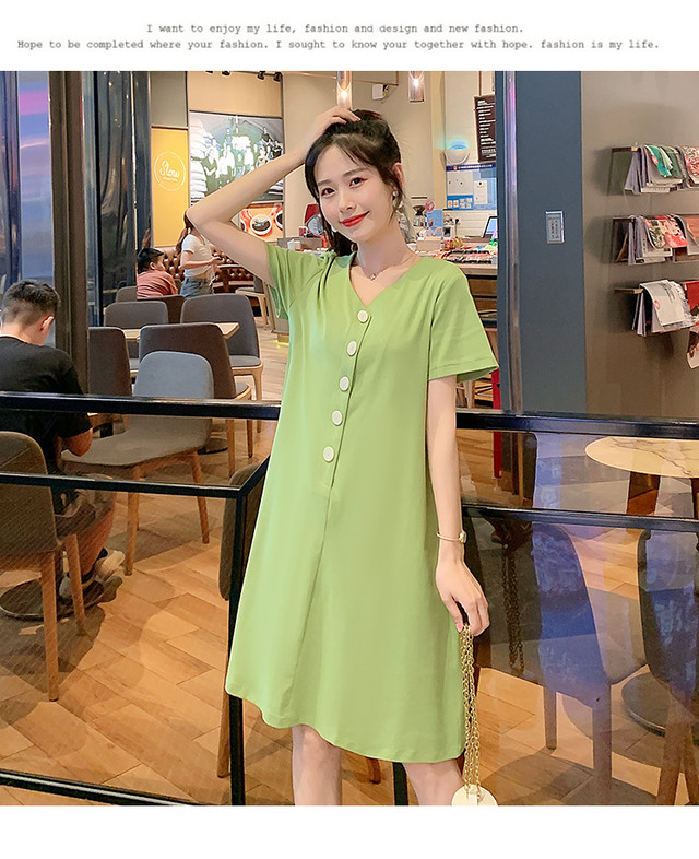 マタニティ ワンピース Vネック 膝丈 シンプル Aラインワンピース マタニティーワンピース専門店 Ninpuku マタニティ ワンピース Vネック 膝丈 シンプル Aラインワンピース マタニティーワンピース専門店 Ninpuku