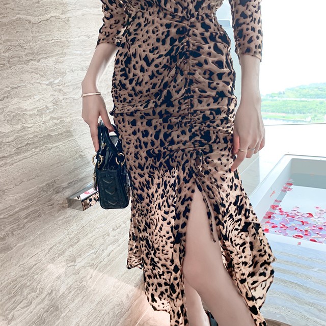 ヒョウ柄ワンピース Aria