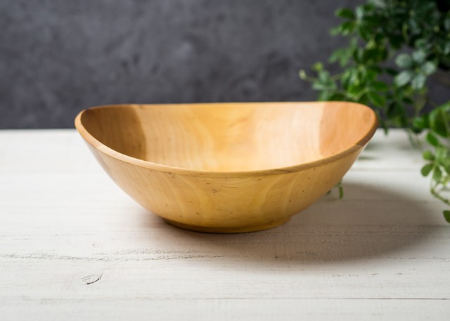 ソメイヨシノ材 サラダボウル L 2(グリーンウッドターニング・木の器・生木の器)/Canaria Wood Works