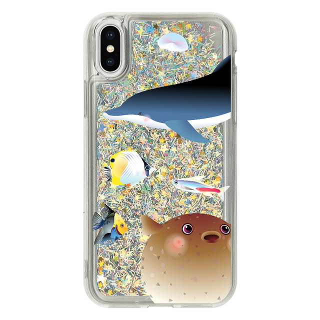 Iphoneケース イラスト 動物 グリッター ケース セール Iphonexs X かわいい 海 イルカ 熱帯魚 おしゃれ Iphone6 6s 7 8 Iphoneシリーズのみ対応 Iphoneplus非対応 タイトル 煌めく海の中で Iphoneケース Tシャツ メンズ スマホケース レディース Etc