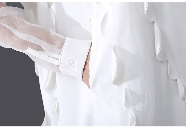 ワンピース ホワイトワンピース ホワイトワンピ レース アシンメトリー フリル フリルワンピース レースワンピース 個性的 個性 個性ワンピース モード系 モード系女子 ミディアム丈 春物 春コーデ Ukiukionepicec