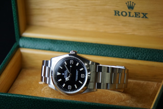 ロレックス ｒｏｌｅｘ エクスプローラー１ Y番 黒文字盤 箱 保証書あり 6804 Watch Factory Vizio