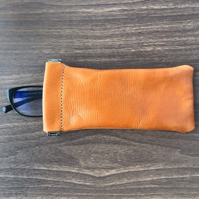 バネ口 メガネケース メンズ レディース 本革 眼鏡ケース 眼鏡入れ メガネ収納 ハンドメイド Sugarz