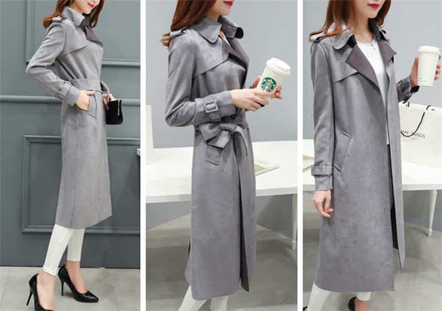 春新商品 トレンチコート 通勤通学 万能アイテム 18 トレンド 大きいサイズ ロング コート 羽織り パーティー トレンチ 大人トレンチ トレンチ スプリングコート レディース アウター バイカラー Aライン カジュアル 秋 ジャケット ロング丈 着痩せ 通勤 コットン春