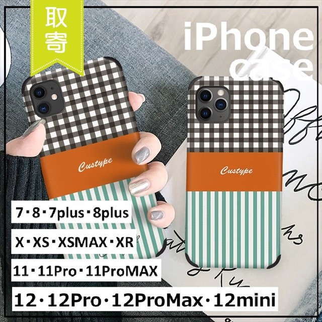 Iphoneケース チェック ストライプ 12 12pro 12promax 12mini 11 11pro 11promax おしゃれ アイフォン ケース 可愛い 取寄 発送目安14 21日営業日 Laff Store 会社情報 納期の確認をお願いします
