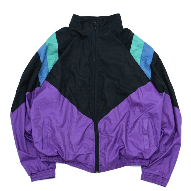 Vintage switching color track jacket