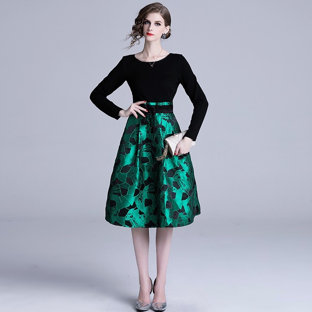 ドッキングワンピース 長袖 膝丈 ウエストリボン エレガント 上品 入学式 卒業式 謝恩会 結婚式 パーティ お呼ばれ 春秋 Op0513 Natuliria ナチュリリア