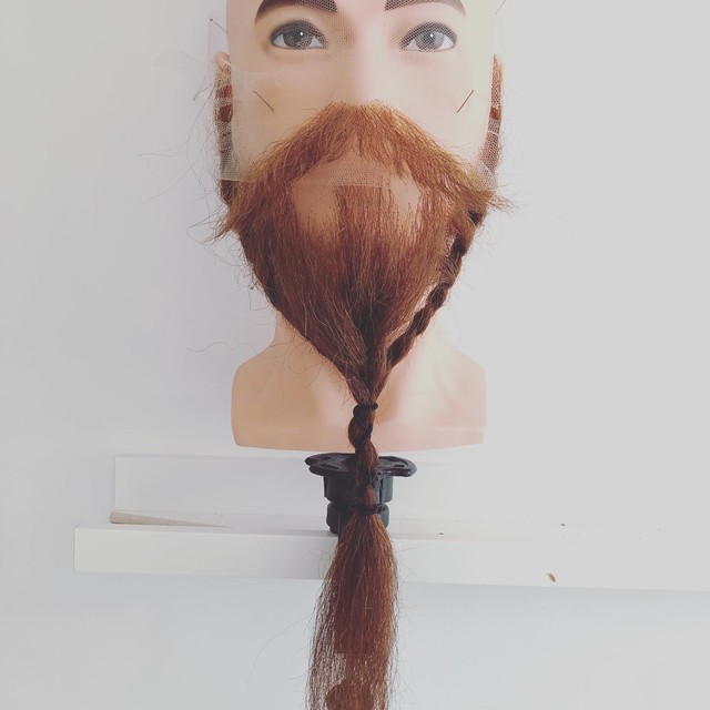 付け髭 セミロング コッパー 西川ひげ工房