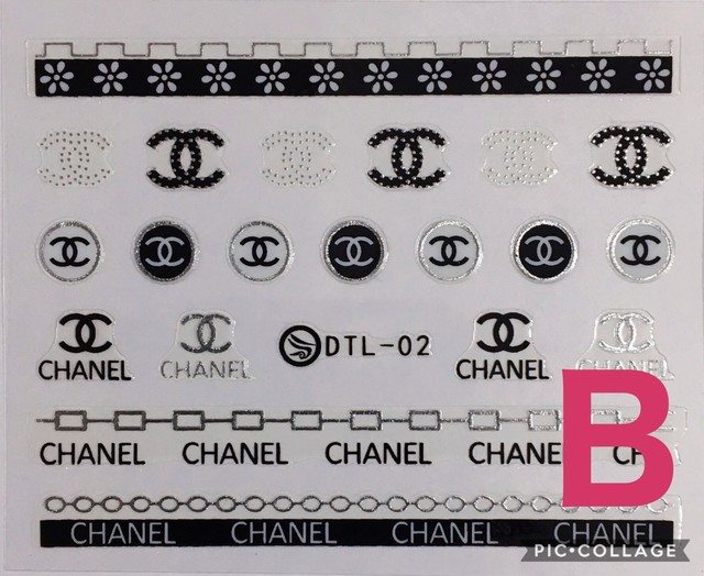 送料無料 大人気 Chanel シャネル ネイルシール ブランドロゴ Sleepy Shop