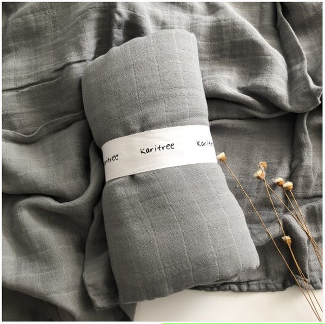 お取り寄せ おしゃれ 無地 モスリン編み さらふわ バンブー 竹繊維 スワドル 2層 ガーゼ おくるみ 1 1cm Carina Kids Baby 送料無料