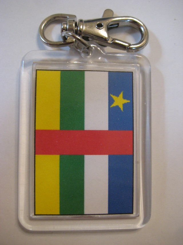 中央アフリカ 国旗 キーホルダー Genius Collections