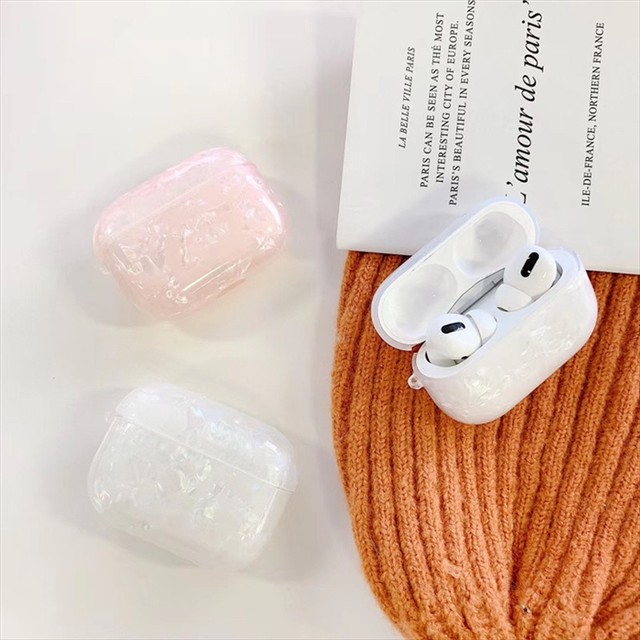 Airpods 第一世代 第二世代 Pro シャイニーシェル キラキラ 可愛い 耐衝撃 イヤフォングッズ アクセサリー そのまま充電可 おしゃれ イヤホンケース 収納ケース プレゼント エアーポッズケース Laff Store 会社情報 納期の確認をお願いします