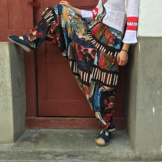 新品 未使用 オシャレ アラジンパンツ サルエルパンツ ユニセックス Romelcheo