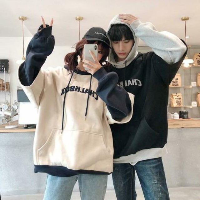 ペアルック パーカー ビックシルエット 冬 カップル ペアルック お揃い パーカー ユニセックス ペア カップル ストリート系 10代 代 Dressyなモード系 ゴシック専門店 Ladies Fashion Seasonz