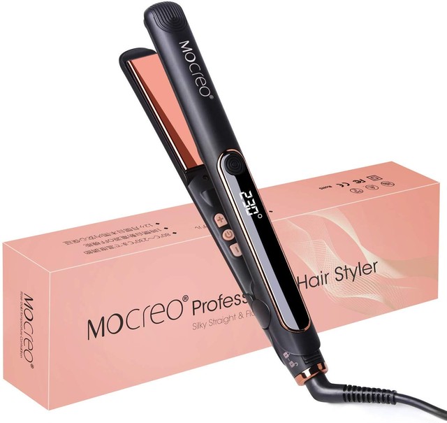 ヘアアイロン 2wayストレートカール Mocreo モクリオ マイナスイオン