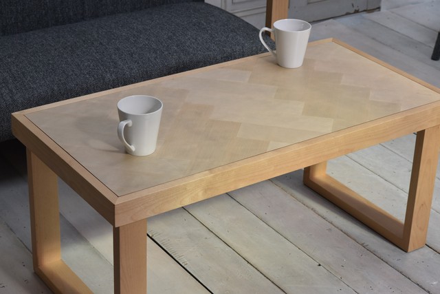 Herringbone Low Table -NA / 西海岸リゾートスタイル ヘンリボーン ローテーブル / ナチュラル