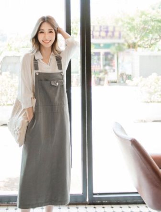 サロペット サロペ オールインワン オーバーオール レディース スカート ジャンパースカート ジャンスカ シンプル カジュアル ナチュラル 着回し 大人スタイル 大人 かわいい 大人可愛い きれいめ 旅行 春秋 春 秋 韓国 韓国ファッション デイリー デイリー使い お出かけ