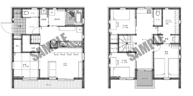 32坪の間取りプラン 4ldk 間取りデリ