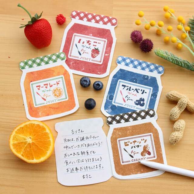 ﾋﾟｰﾅｯﾂﾊﾞﾀｰ ジャム レター 古川紙工 手紙 かわいい ﾒｯｾｰｼﾞｶｰﾄﾞ Omokokoro