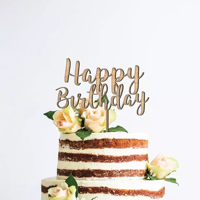 即納 大人気 Happy Birthday ハッピーバースデー ケーキトッパー バースデー 誕生日 Olive Store