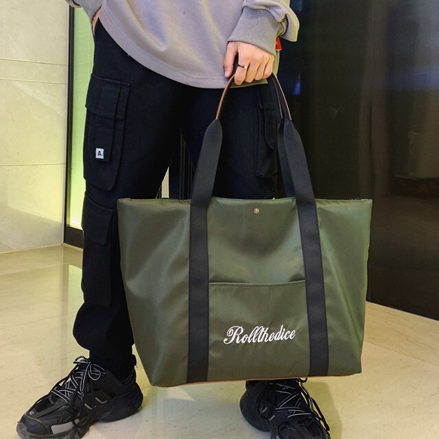 トートバッグ 大型 ジムバッグ スポーツバッグ 旅行用バッグ メンズ レディース ナイロン 3色 送料無料 メール便 代引き不可 Tukasa K