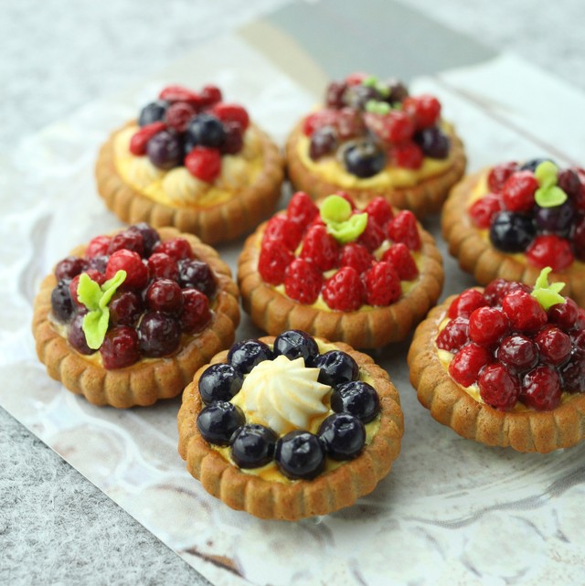 7種のミニ フルーツ全粒粉タルト マグネット ゴルフマーカー Mizuka Kitchen