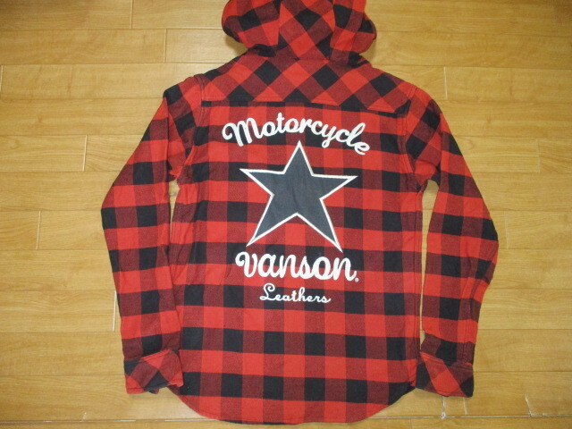 Vanson バンソン パーカー シャツジャケット Mサイズ Redroof