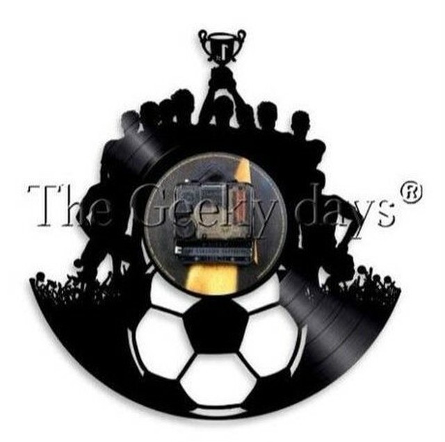 予約 海外輸入 サッカー クラブ チーム 掛け時計 壁アート ヴィンテージ 30cm レコード盤 人気 インテリア ６種類展開 ６ Kage026s Store