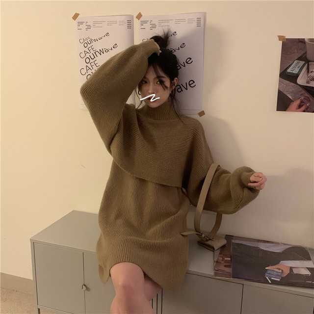 2色 セットアップ ラテカラー ニット ワンピース ミニ丈 秋 冬 デート レディース ファッション 韓国 オルチャン Cocotown 2色 セットアップ ラテカラー ニット ワンピース ミニ丈 秋 冬 デート レディース ファッション 韓国 オルチャン Cocotown