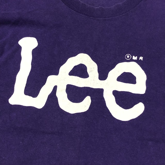 90s Lee リー Usa製 ロゴプリント 半袖tシャツ 紫 L 都町の古着屋 Charkha Bazaar チャルカバザール