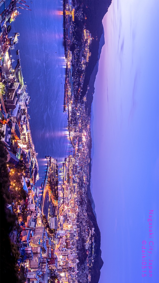 Iphone8 Pro用待ち受け 長崎の夜景 Daiki0515