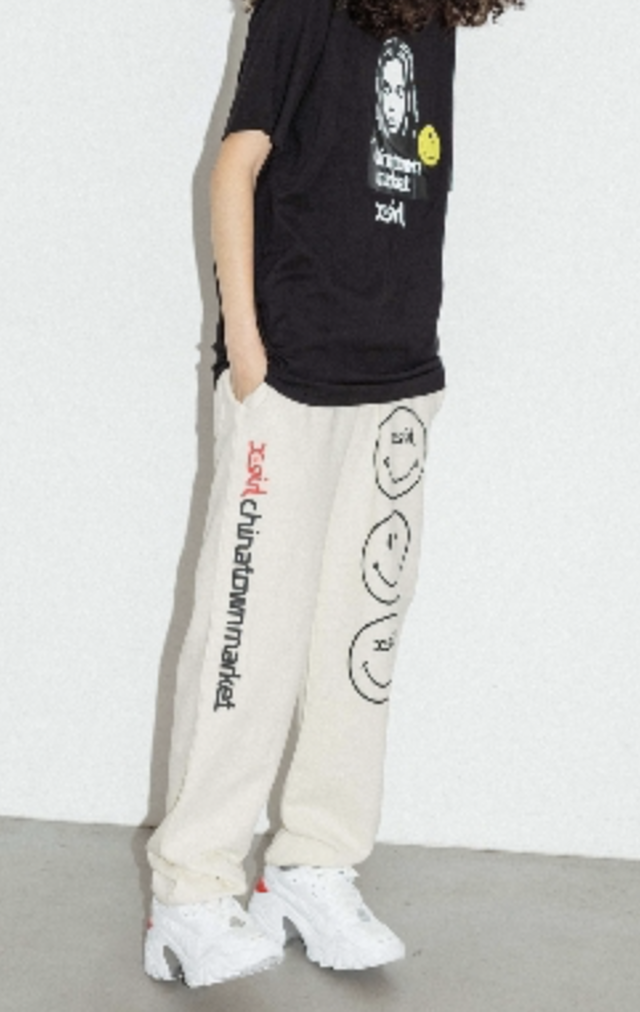 X Girl X Girl Chinatown Market Smiley R Sweat Pants チャイナタウンマーケット コラボ スウェットパンツ Xgirl Xg エックスガール Inception