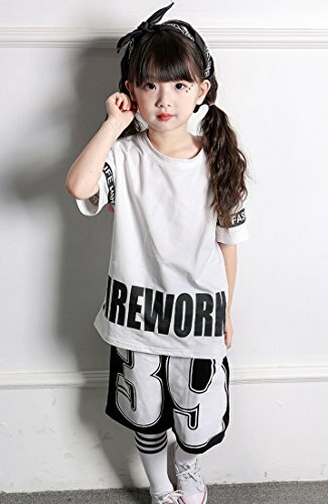 Heaven Days ヘブンデイズ ダンス衣装 ダンス ヒップホップ 半袖 上下セット ハーフパンツ スポーツウェア Hiphop キッズ ジュニア スポーツ ストリート 男の子 女の子 1708e0670 Heaven Days