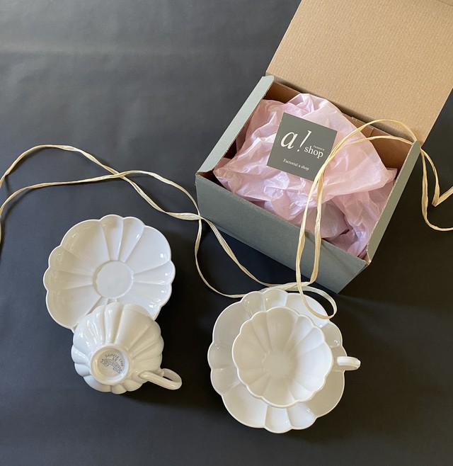 ギフトセット ルブケ ティーカップ &ソーサー 2セット BOX入(Le Bouquet)