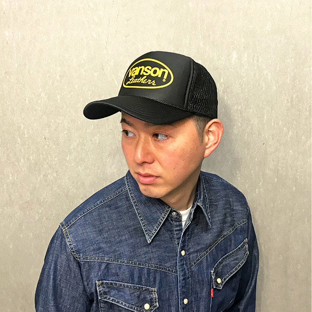 Vanson バンソン Trucher Cap Van 001 トラッカーキャップ メッシュキャップ キャップ バンソンレザー バイカー ブランド メンズ ブランド Have A Nice Time Store