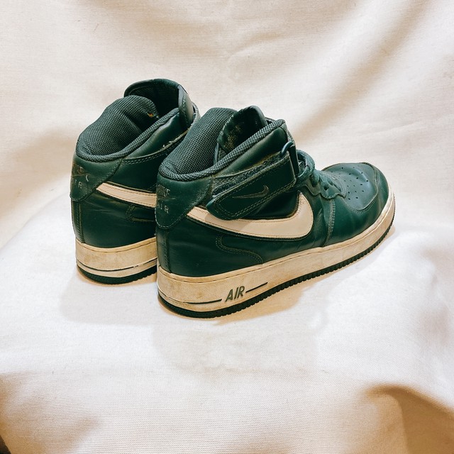 ナイキ エアフォース1 スニーカー 緑色 レザー Nike Air Force 1 Uta