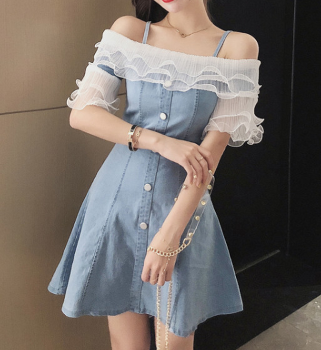 フリルデニムワンピース 1041 North Country