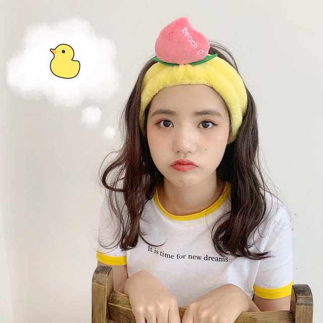 ピーチ ヘアバンド ウォッシュヘアバンド メイクバンド 韓国レディースファッション 通販 Unique Factor ユニークファクター