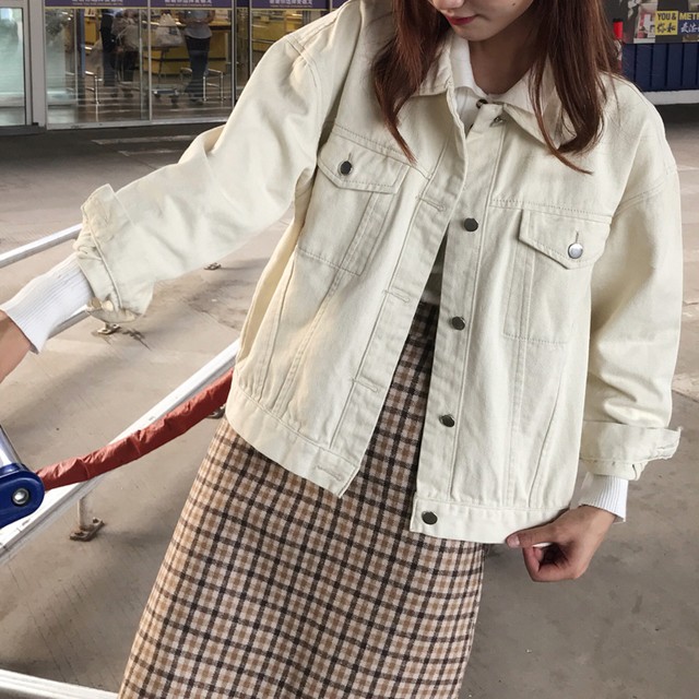 〈カフェシリーズ〉ミルクが好きなデニムジャケット