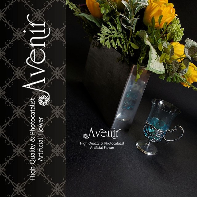 アートフラワーアレンジ 光触媒 造花アレンジ 金運up風水アレンジ 黄色いチューリップアレンジ Arr18fe14 Avenir