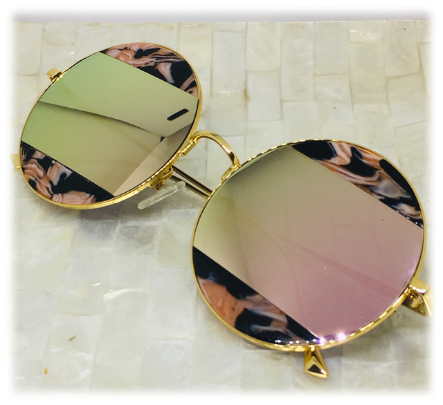 L A直輸入 ラウンドサングラス 新作 レディース サングラス 女性用 Uvカット 紫外線カット ブランド お洒落 遮光 偏光 海外セレブ ミラー プチプラ Select Shop Destination