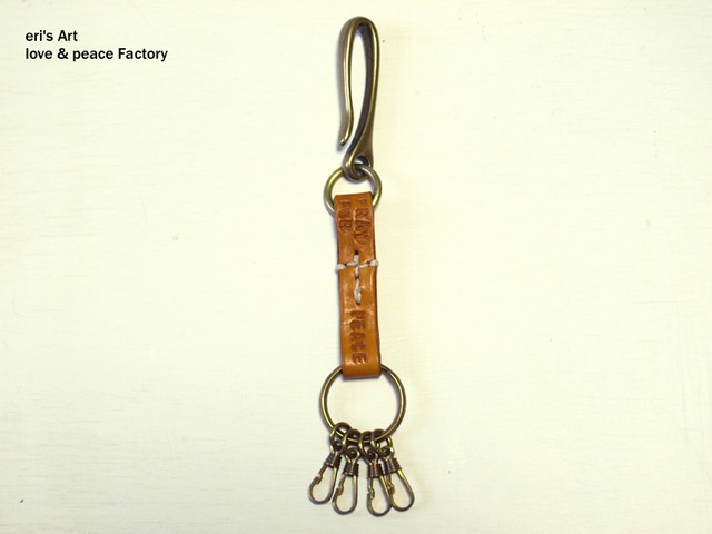 【SALE】キーリング 真鍮クロス KR-114