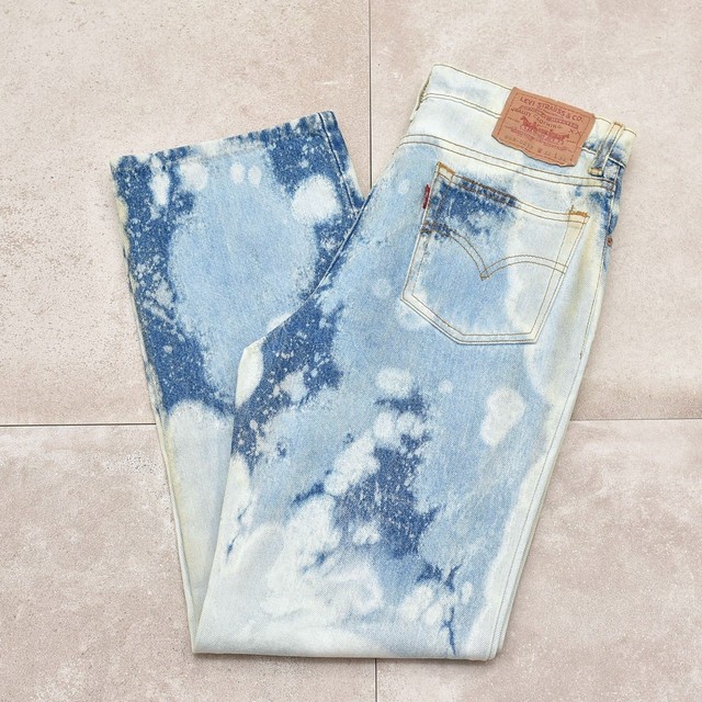 Levi's 505 bleaching custom denim pants