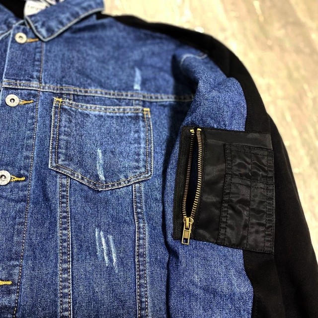 Ma 1風ポンチ切り替えgジャン Amellyon